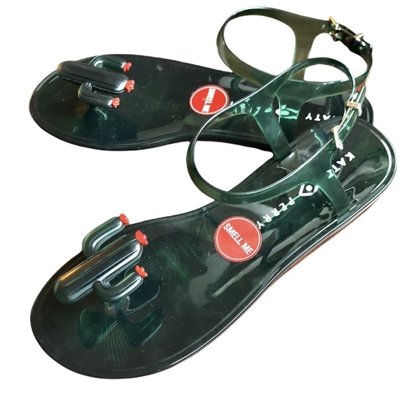 Katy Perry cactus gel sandals 5 size new - Picture 3 of 4